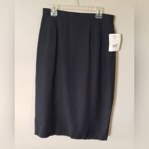 NWT Christian Dior Career II Women's Black Pencil Skirt Size 10